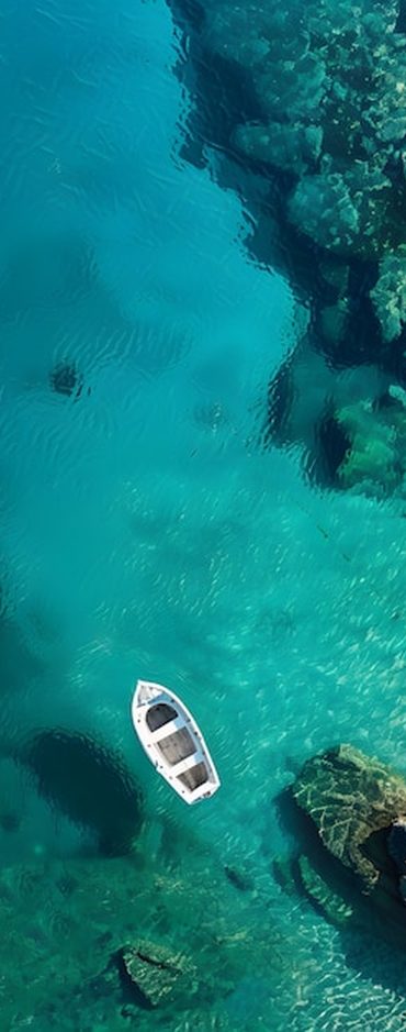 Barco de mergulho na baía